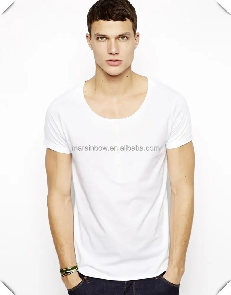 påske det kan repertoire Source men's fashion wide scoop neck white tee ,Wholesale cheap white t  shirt, 95% cotton 5% spandex thin soft t shirts made for men on  m.alibaba.com