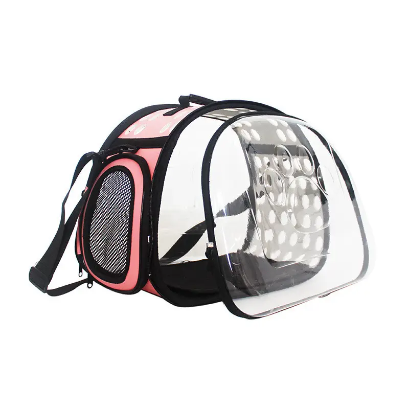 Portable Travel Dog Cat Pet Carrier Bags Shoulder Package Handbag Foldable EVA Material Soft Pet Cages, Carrie