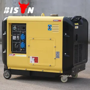 BISON (çİn) güç 5 Kilowatt taşınabilir dizel jeneratör fiyat 10hp dizel jeneratör seti