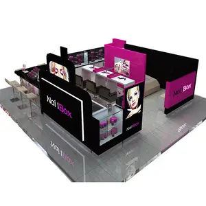 Aantrekkelijke Nail Kiosk Schoonheidssalon Booth Manicure En Pedicure Stoel Mall Studio Voor Verkoop