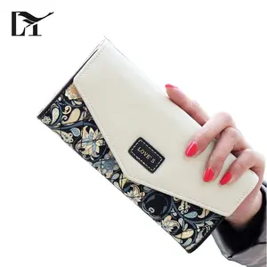 Monedero de diseño Vintage para mujer con estampado de flores de estilo colorido