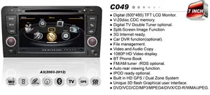WITSON PARA Audi A3 Carro DVD do carro com S100 A8 Plataforma Chipset