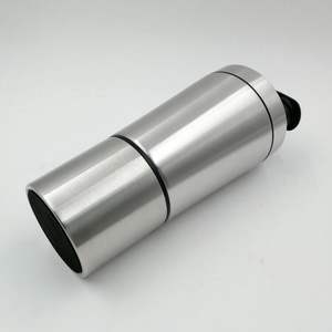 Botella agitadora de proteínas de Metal, sin Bpa, de acero inoxidable, con logotipo personalizado - Product Image 3