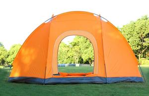 6-8 personnes Double Couche Deux Portes Camping 6-8 Personne Étanche Dôme <span class=keywords><strong>Abri</strong></span> Cabane Familiale Grand Hexagone tente (HT6083-4) - Product Image 5