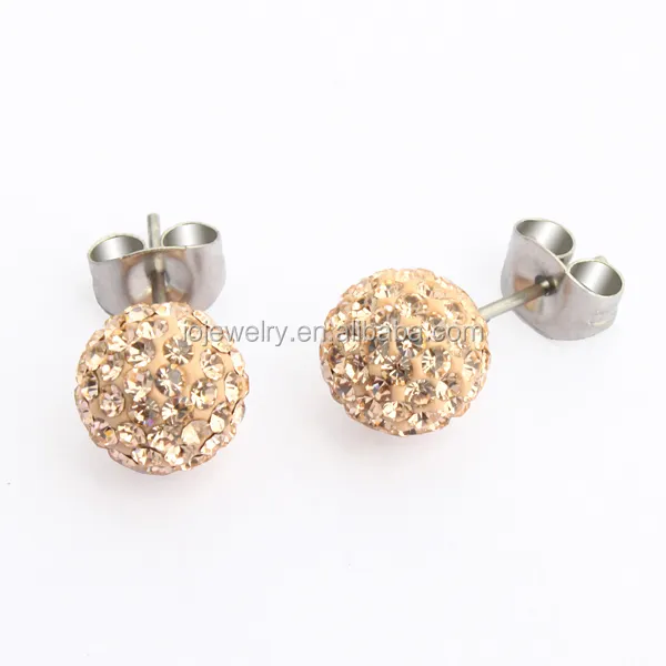 Wholesale handmade ball earring crystal earrings