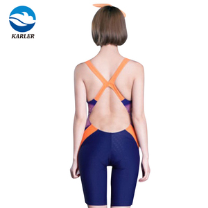 Polyester Cạnh Tranh Không Thấm Nước Với In Kỹ Thuật Số <span class=keywords><strong>Racer</strong></span> Kneeskin Áo Tắm Một Mảnh - Product Image 3