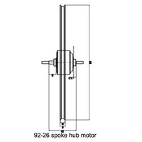 Kit de conversion de vélo électrique en alliage de magnésium de CZJB-90-26 pouces
