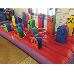 Jeu de lancer d'anneaux amusant en plein air, jeu de lancer d'anneaux géant gonflable <span class=keywords><strong>pour</strong></span> enfants et adultes - Product Image 4