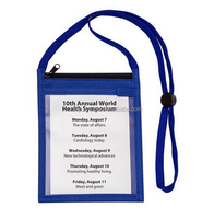 Porte-badge d'identification professionnel personnalisé avec logo imprimé, pochette de cou économique avec sangle, pour exposition et événements