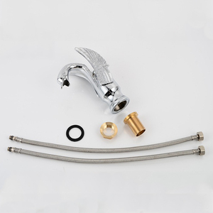 De latón cromado swan lavabo <span class=keywords><strong>grifo</strong></span> mezclador forma <span class=keywords><strong>animal</strong></span> único baño grifos 1052-3 - Product Image 5