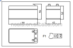 Mini UPS Energy Storage 12V 1.2AH 1.3AH Lead Acid <strong>Battery</strong> Small Size <strong>Rechargeable</strong> VRLA <strong>Battery</strong> - Product Image 3