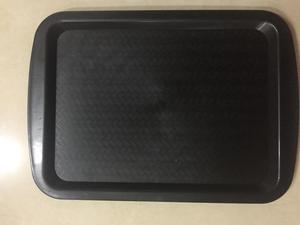 Top nouveau design noir en <span class=keywords><strong>plastique</strong></span> burger gâteau plateau alimentaire plateaux de service de restauration rapide - Product Image 4
