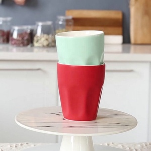 <span class=keywords><strong>Tasse</strong></span> espresso en porcelaine, verres empilables, de couleur vive, pour hôtel, style arabe - Product Image 1