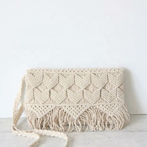 Hand Knotted Macrame กระเป๋าสำหรับช้อปปิ้งชายหาดยิมเดิน - Product Image 4