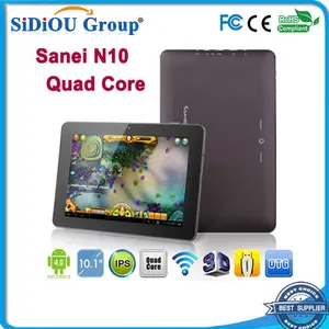 Sanei N10 quad core Freescale IMX6Q 10.1 "IPS tablet pc android 4.0 1GB DDR3 de 16GB câmera dupla Wifi Bluetooth
