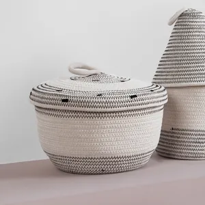 洗衣棉绳可折叠篮子，带手柄装饰品，用于礼品篮套装组织者