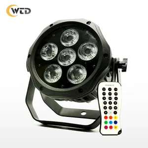 סופר בהירות סוללה 6in1 rgbwa uv 6X18 w חיצוני led par אלחוטי ip65