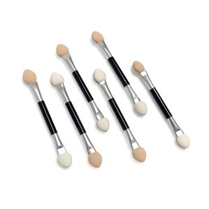 Kuas <span class=keywords><strong>Eyeshadow</strong></span> Oval dua sisi sekali pakai profesional aplikator Makeup ujung spons untuk aplikasi Eye Shadow - Product Image 3