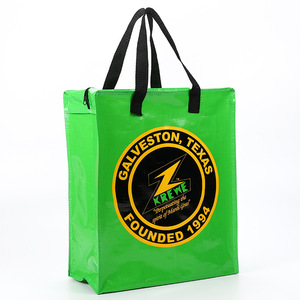 Công Suất Lớn Siêu Mạnh Zippered Laminated <span class=keywords><strong>PP</strong></span> Dệt Túi Mua Sắm Tái Sử Dụng - Product Image 1