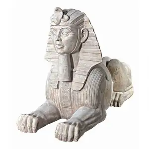Tượng Đá Nhân Sư Bằng Đá Cẩm Thạch Ai Cập Cổ Đại, Tượng Điêu Khắc Vườn Ai Cập Nghệ Thuật Bằng Đá