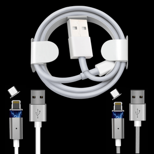 Cable de datos del <span class=keywords><strong>cargador</strong></span> del USB para el <span class=keywords><strong>iPhone</strong></span> de <span class=keywords><strong>Apple</strong></span> <span class=keywords><strong>cargador</strong></span> 4 5 5S 6 7 8 nylon trenzado magnético led 1 M 2 M <span class=keywords><strong>original</strong></span> - Product Image 1