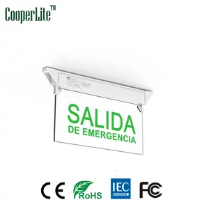 CooperLite Senaletica de Emergencia LED "Salida" 3 W 220 ~ 240 V.