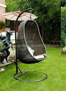 Muebles de ratán silla colgante al aire libre columpio balcón silla de huevo - Product Image 2