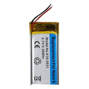 Batterie de remplacement d'origine 3.7V 110mAh, pour <span class=keywords><strong>iPod</strong></span> <span class=keywords><strong>Nano</strong></span> 6e génération, sans logo, existe en 616 à 0531 - Product Image 2