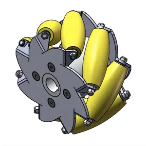 SS 100 kg 4 인치 산업 mecanum 바퀴