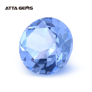 Il trasporto Libero 1000 pz/lotto 1.0 ~ 3.0 millimetri #104 <span class=keywords><strong>Blue</strong></span> Stone Taglio Brillante Rotondo Spinello Sintetico Prezzo Per Carato - Product Image 4