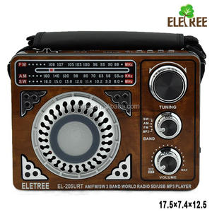 VENTE CHAUDE Portable rétro <span class=keywords><strong>Radio</strong></span> AM/FM/SW AC/DC TORCHE <span class=keywords><strong>radio</strong></span> usb avec lumière colorée EL-205URT - Product Image 2