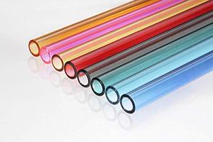8mm Bent Borosilicate Glass Straw Reusable Eco-Friendly <strong>Drinkware</strong> <strong>Accessory</strong> in Clear or Colorful Options - Product Image 5