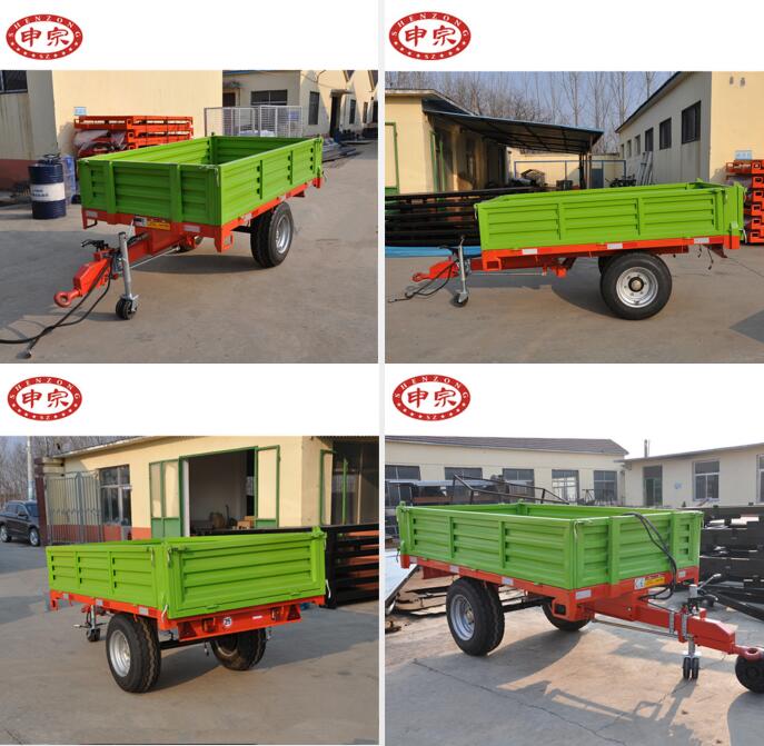 Agricultural Trailer: 2000kg Single Axle Dump Tractor Trailer for