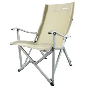 中国供应商铝高背野营椅定制设计户外折叠野营椅