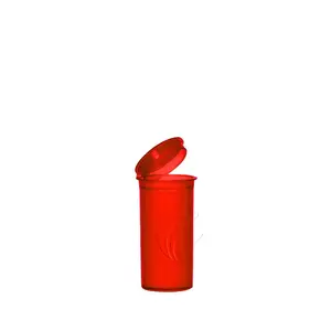 30 Dram Pop üst plastik şişeler kırmızı Pop şişeler konteynerler hap konteyner için