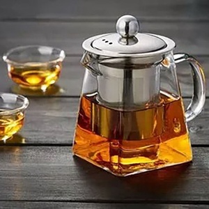 Juego de tetera cuadrada <span class=keywords><strong>vintage</strong></span> con colador de acero inoxidable 304 y tapa para café y té - Product Image 5