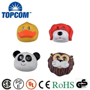 Cabeza <span class=keywords><strong>de</strong></span> Animal luces súper llevó faros con la cabeza <span class=keywords><strong>de</strong></span> la correa del mejor <span class=keywords><strong>faro</strong></span> para los niños <span class=keywords><strong>Camping</strong></span> y senderismo - Product Image 1