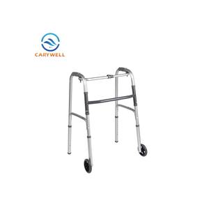 Marcheur pliant en aluminium à un bouton avec roues - Product Image 1