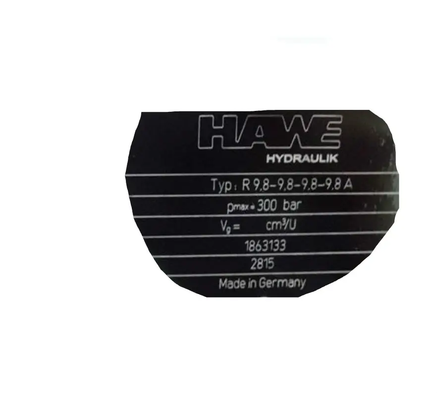 Hydraulische Radial kolbenpumpen der HAWE-Pumpe R9.8-9.8-9.8A