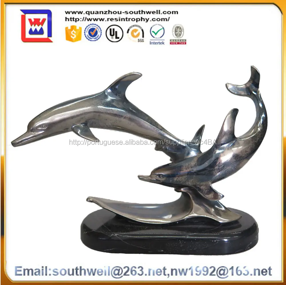 Personalizado golfinho lembrança e estátuas de golfinho golfinho ao ar livre estátuas
