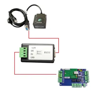 standard wiegand to RS232 communication converter for door access control
