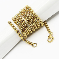 Vente en gros de bijoux en or 18 carats en Chine, nouveau design de chaîne de collier en or pour hommes