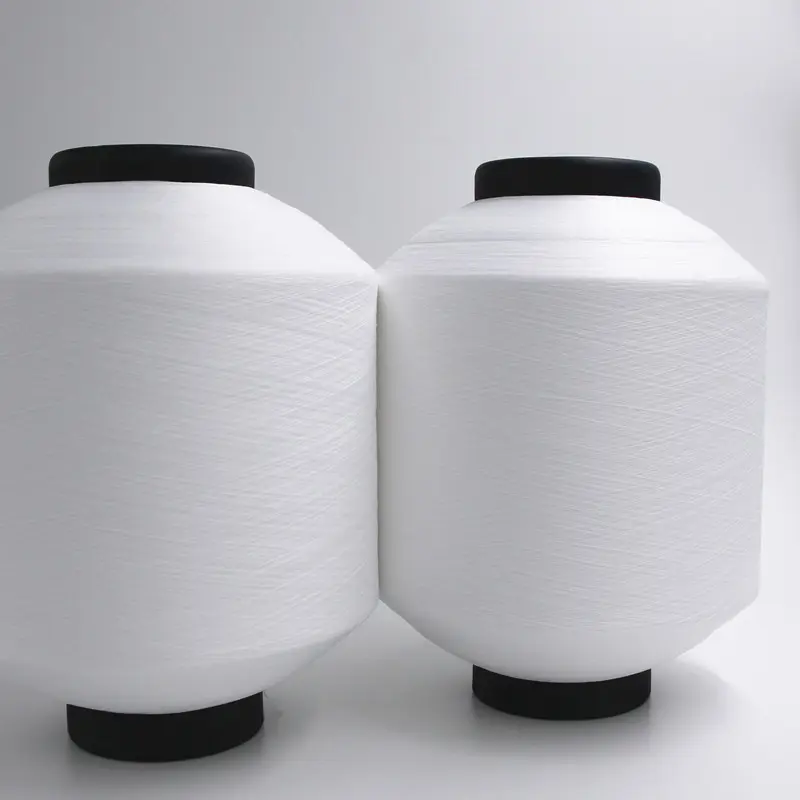 Wholesale 150D 300D/96F+70D spandex covered polyester filament yarn DTY for knitting polyester filament yarn