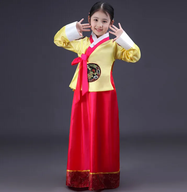 PGCC1731-Disfraz tradicional coreano para niños y niñas, traje de baile de escenario de lujo, alta calidad