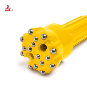 Down the Hole <strong>Drilling</strong> <strong>Thread</strong> <strong>Button</strong> Drill <strong>Bit</strong> Cobalt Steel Alloys 68-123mm Diameter Gold Color for Mining Applications - Product Image 1