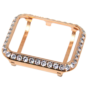 Luxuriöse Edelstahl-Gehäuseabdeckung mit großen Diamanten für Apple Watch Series 2/3/4/5/6/7/8/SE/Ultra 49mm - Product Image 2