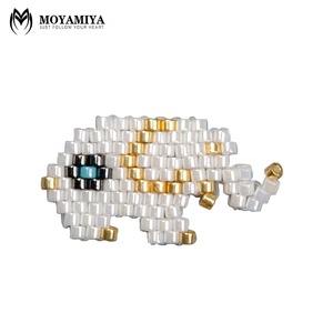 Moyamiya venta al por mayor joyería hecha a mano delica cuentas elefante Miyuki colgante encantos mercados chinos en línea - Product Image 3