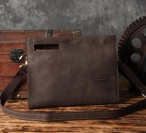 <strong>Men's</strong> Business <strong>Handbags</strong> Pu Leather Vintage Clutch Bag <strong>Handbag</strong> Zipper Luxurious <strong>Handbag</strong> <strong>for</strong> <strong>Man</strong> - Product Image 4