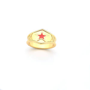 Anillo <span class=keywords><strong>de</strong></span> Plata y Oro <span class=keywords><strong>de</strong></span> la Mujer Maravilla, Regalo <span class=keywords><strong>de</strong></span> Superhéroe <span class=keywords><strong>de</strong></span> <span class=keywords><strong>DC</strong></span> <span class=keywords><strong>Comics</strong></span> para Ella - Product Image 2