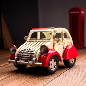 Métal Artisanat Vieux Modèle De Voiture Rétro Vintage Modèle De Voiture Antique Avec <span class=keywords><strong>Porte</strong></span>-Stylo Club Ornement Décor De Bureau À la Maison - Product Image 5